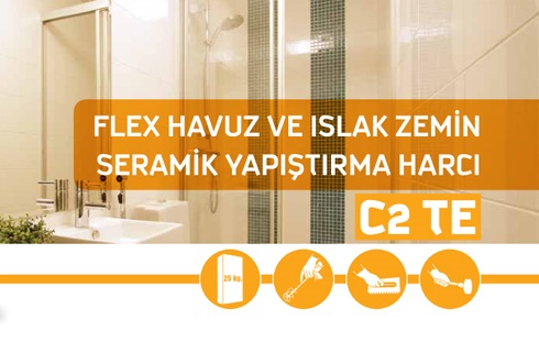 Flex Havuz ve Islak Zemin Seramik Yapıştırma Harcı